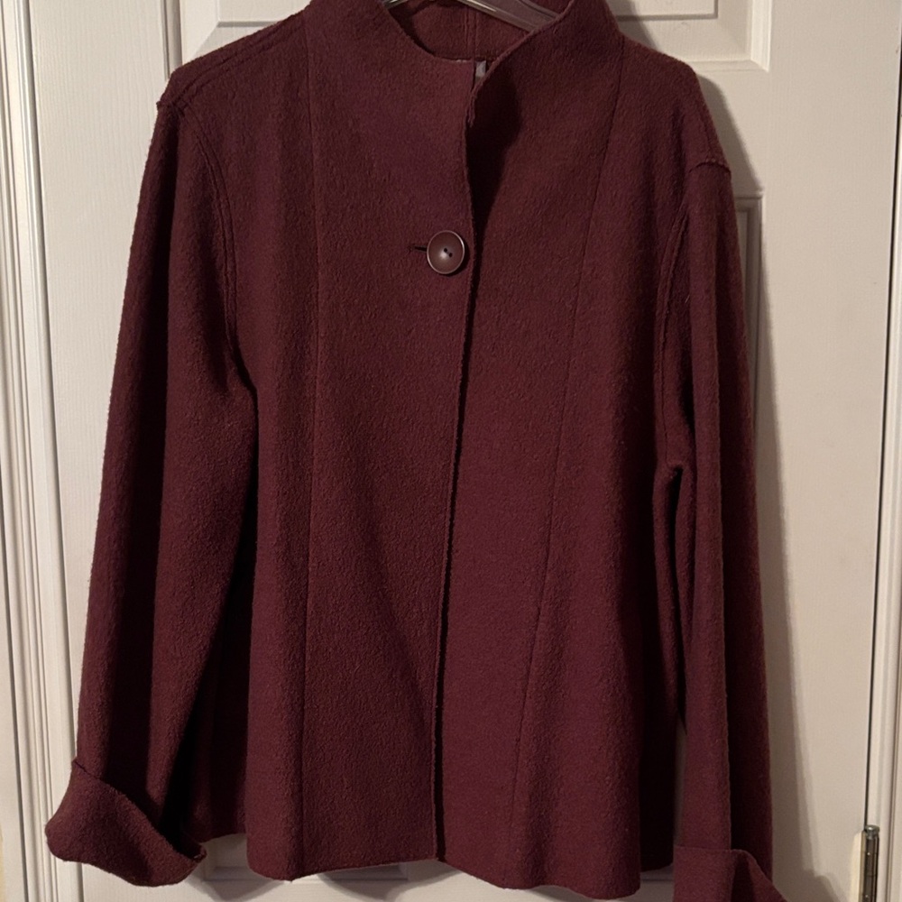 J. Jill Rich Maroon Jacket